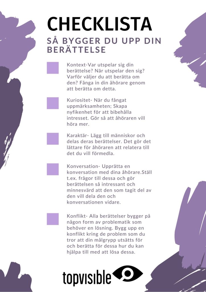 Storytelling Checklista