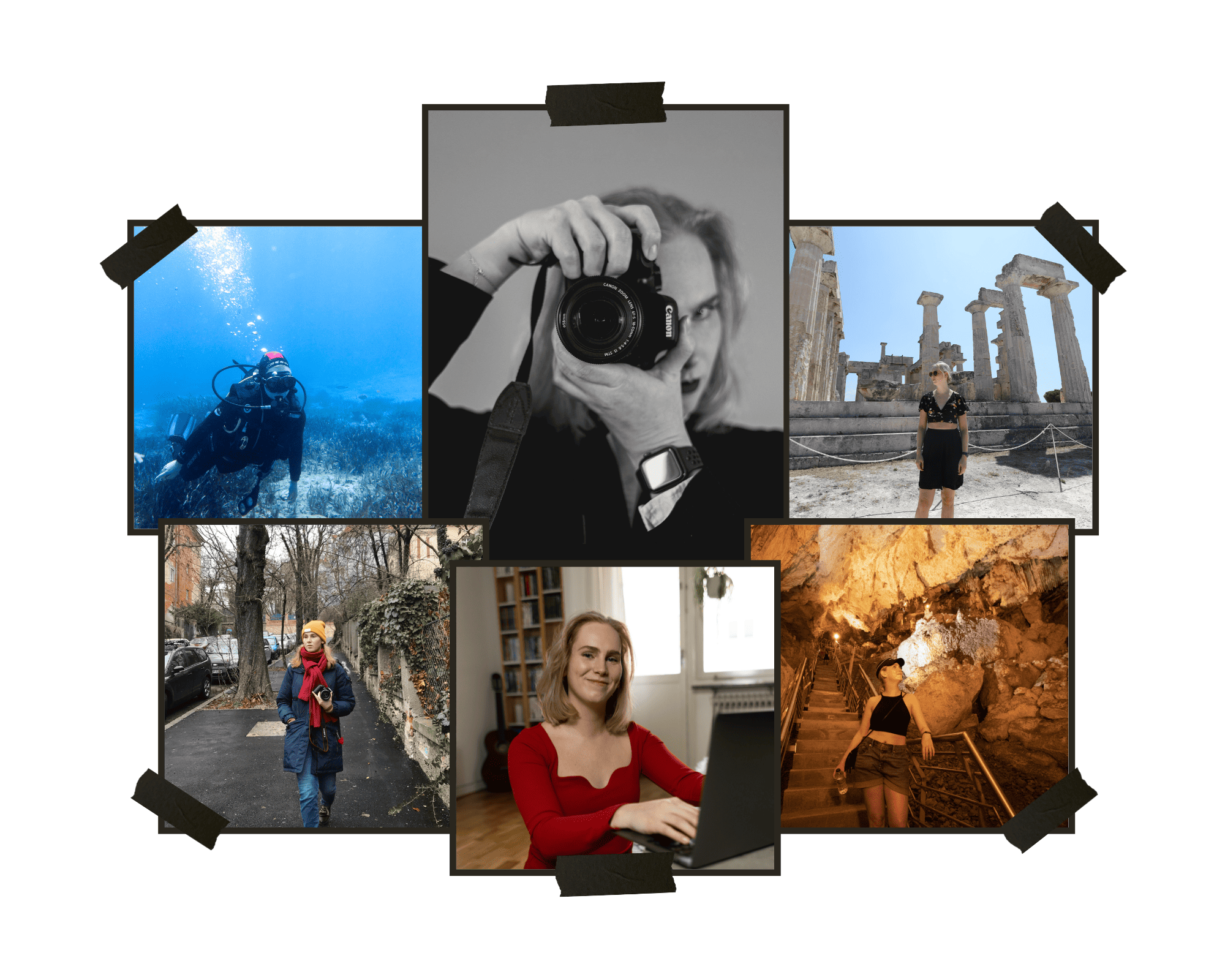 Olika bilder av topvisibles praktikant sofia johansson