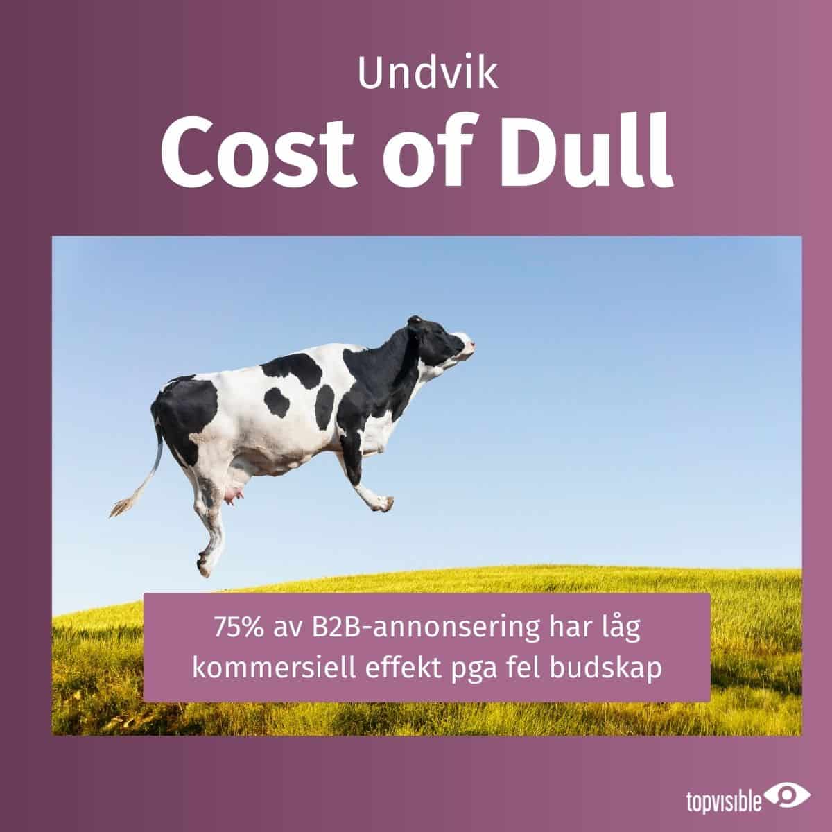 Cost of Dull vid B2B-marknadsföring är väldigt hög