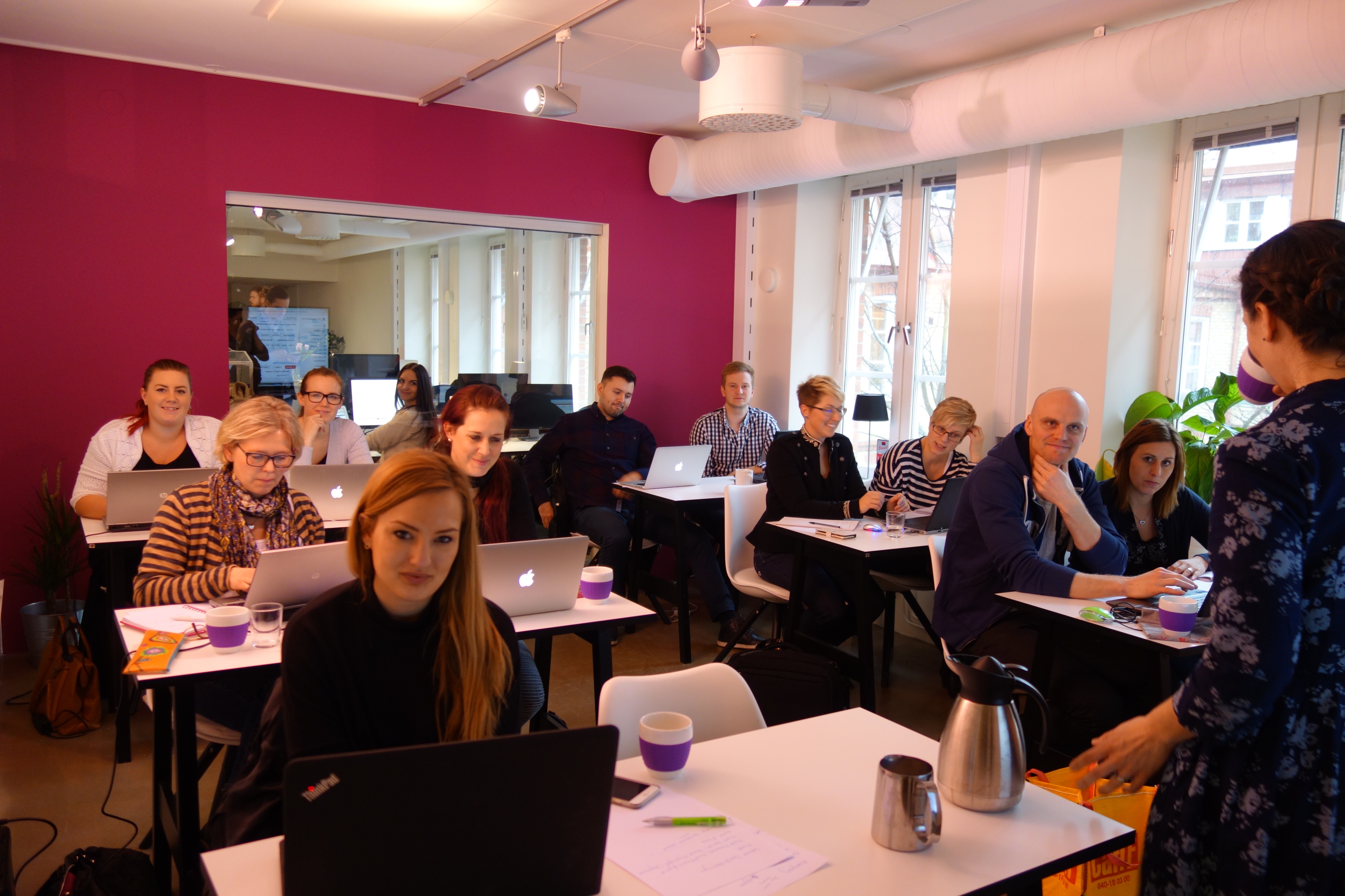 Maria Eckerwall under digital utbildning