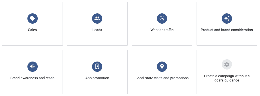 Google Ads - mål när du startar en ny kampanj