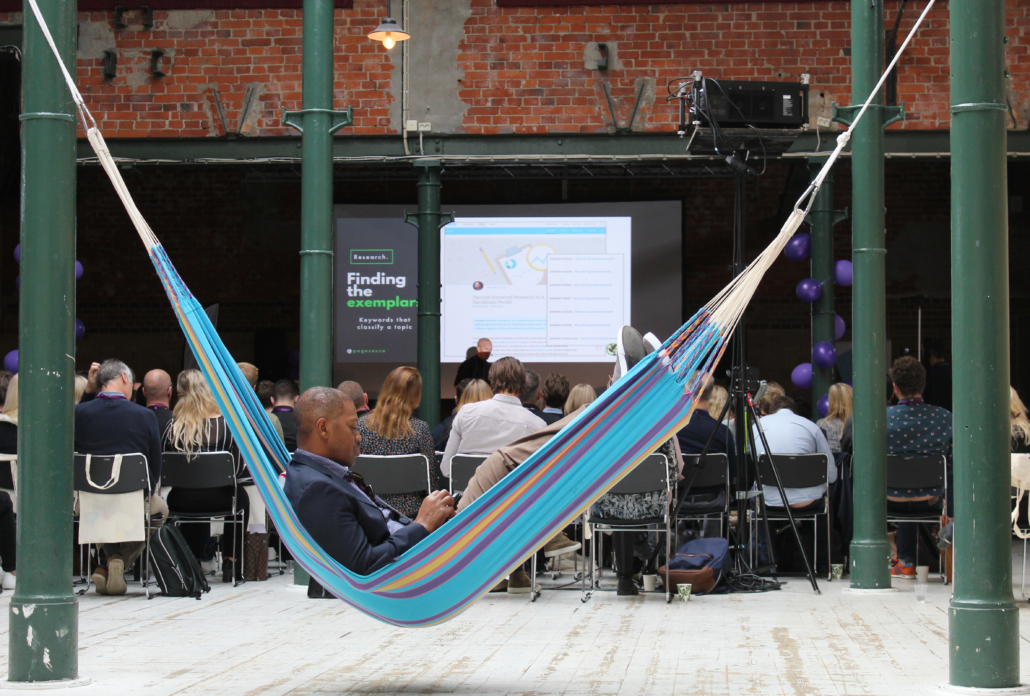 Charlie Williams på SearchStars konferens