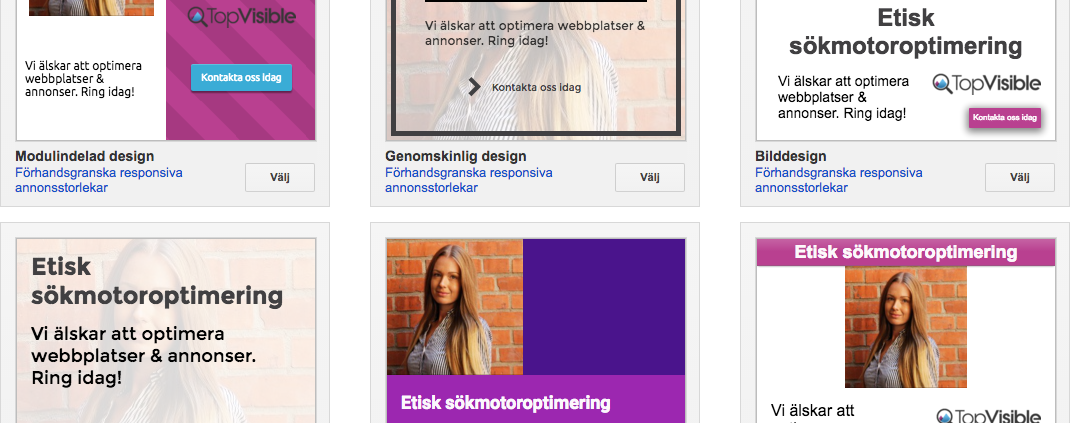 Bildannonser displaynätverket