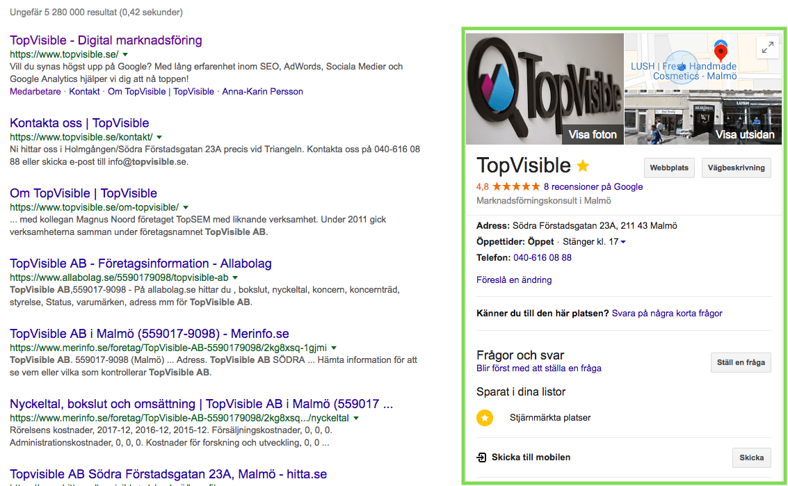 Google My Business voice search