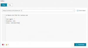 bing robots.txt digitala nyheter