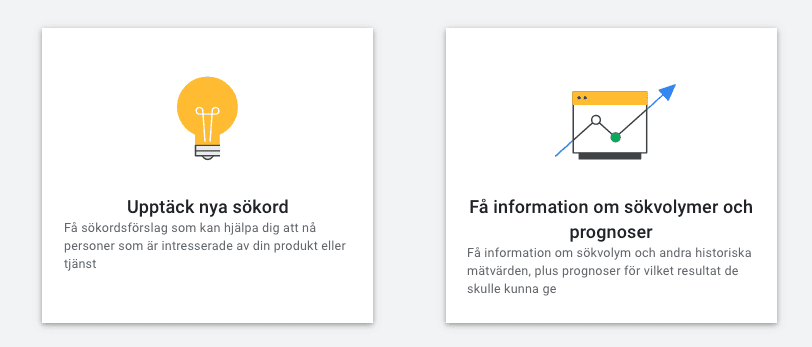 Bild på Sökordsplaneraren