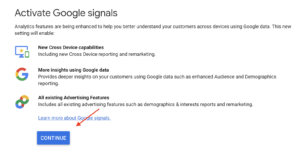 Google signals