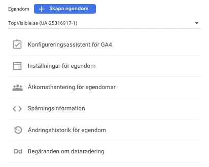 skarmdump-pa-installningar-i-google-analytics