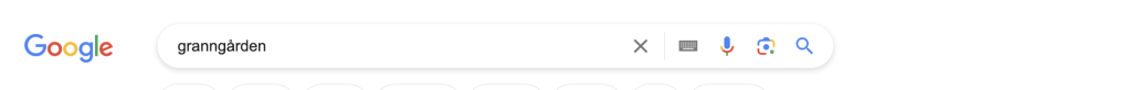 en bild på granngården på google