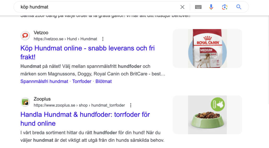 sökintention köp