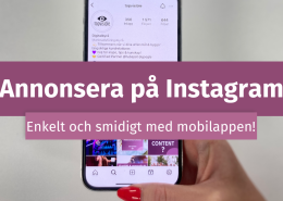 bild på mobilskärm instagram