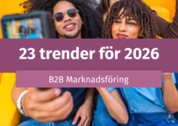 Här hittar du trenderna för b2b-marknadsföring 2026