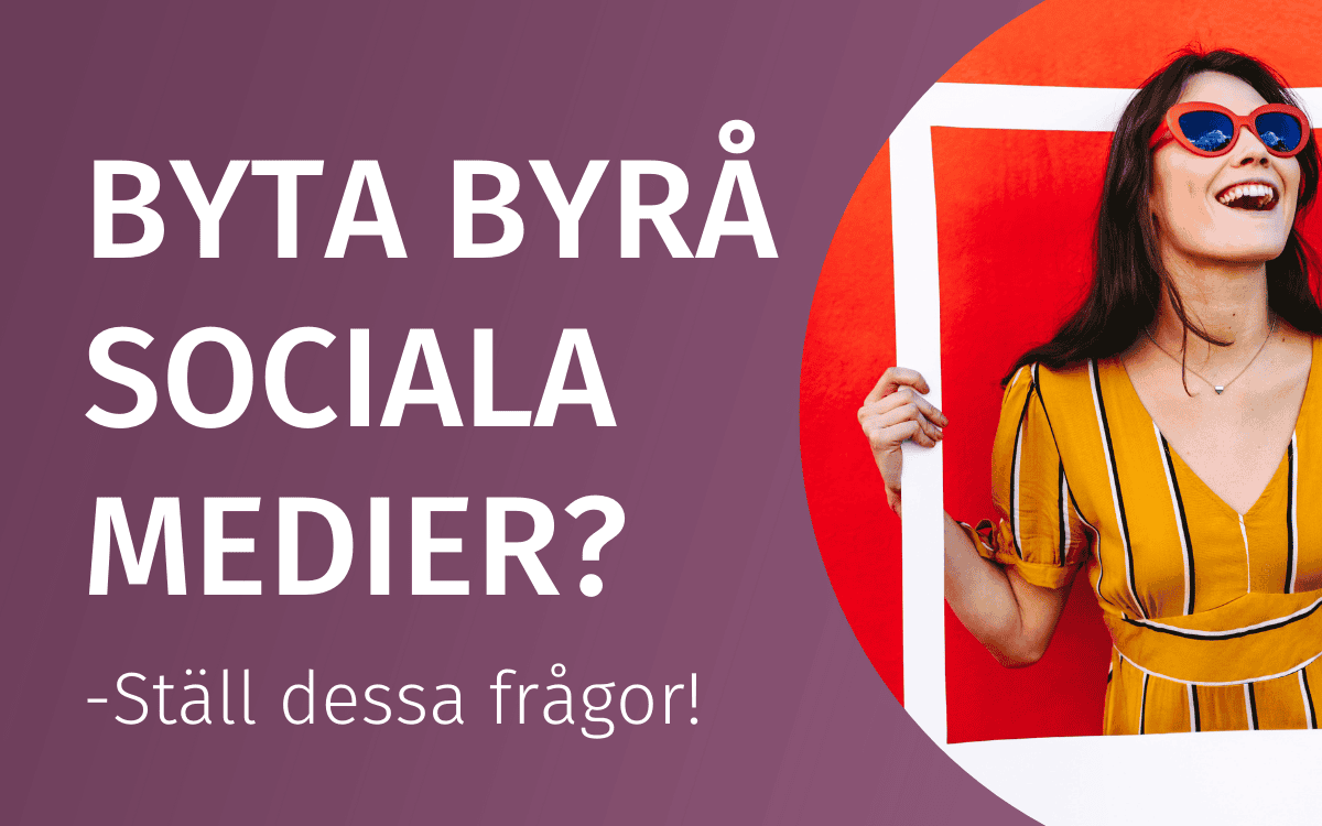 Ladda ner frågor att ställa till din byrå - sociala medier