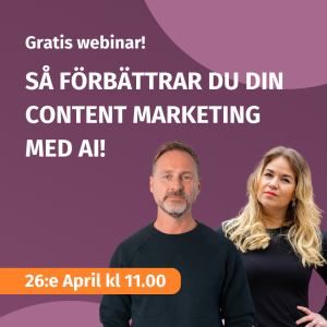 Så förbättrar du din content marketing med ai.