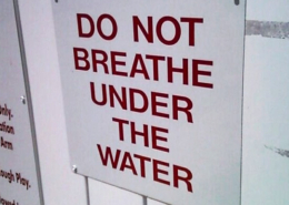 Andas inte under vattnet