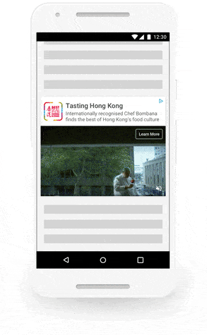 Bild på Google AdWords nya videoformat Outstream. Dataskyddsförordningen