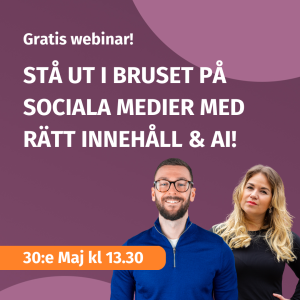 Stå ut på sociala medier med rätt innehåll och AI.