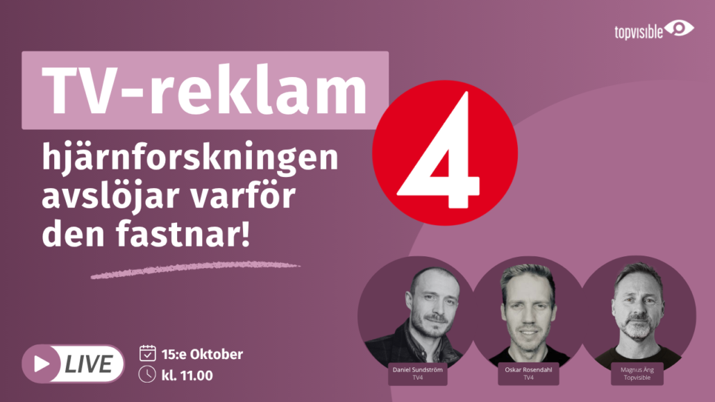 TV-reklam och effekt - här går vi igenom vad hjärnforskning visar